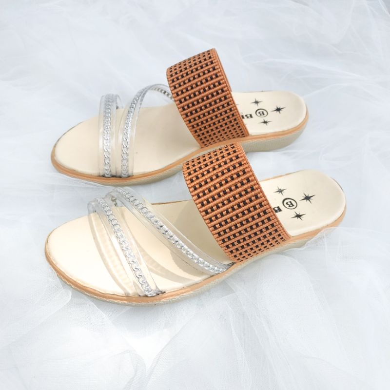 Sandal Anak 26-35  Model Simple Mix Jelly Lentur (Angela)