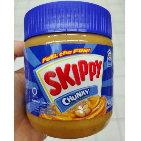 Skippy Olesan Kacang Butiran / Chunky Peanut Spread 340g