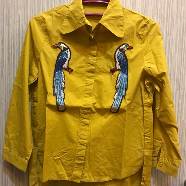 [PRELOVED] Kemeja gucci premium kuning cantik