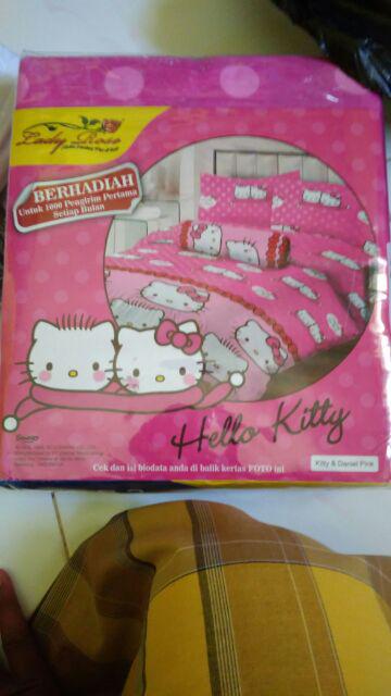 Grosir Seprei  Ladyrose King B2 180x200  Hk Pink , Sprei Lady Rose King
