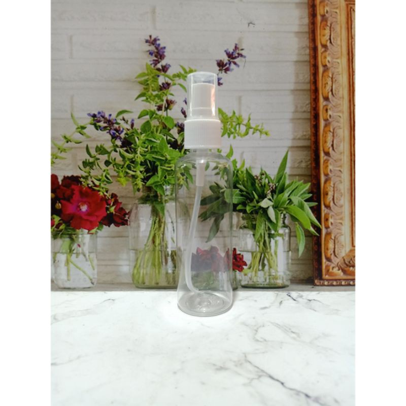 BOTOL SPRAY PLASTIK 100ML ISI 12PCS