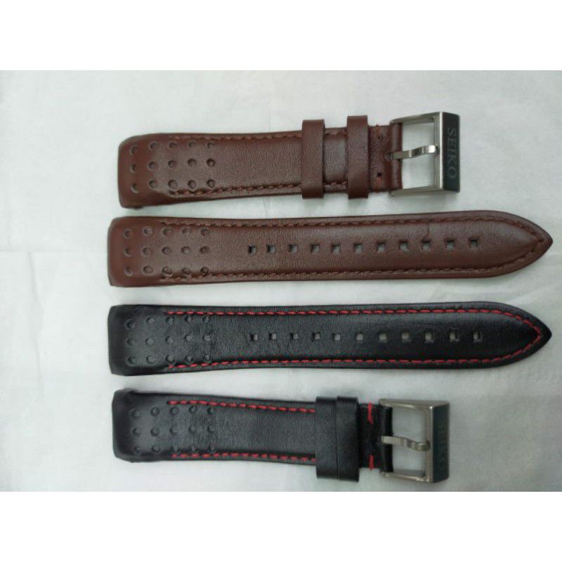 TALI JAM TANGAN SEIKO BARCELONA STRAP TALI JAM SEIKO BARCA SPORTURA LEATHER KULIT