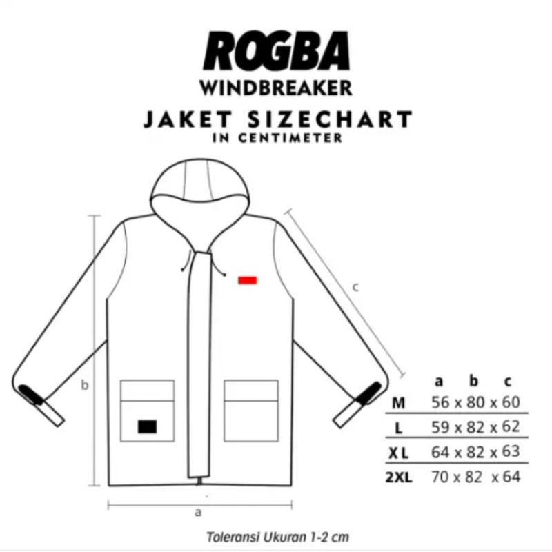 WINDBREAKER ROGBA JAKET MOTOR ANTI AIR ANTI ANGIN JAKET SWEATER PRIA DEWASA BAHAN TASLAN