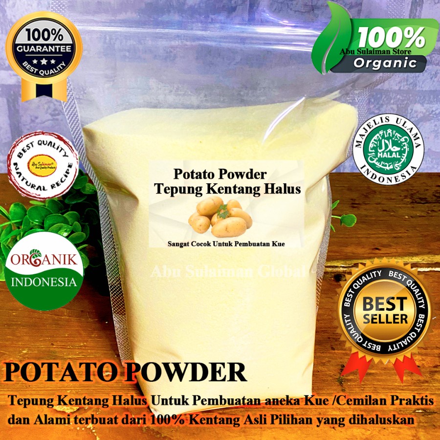 

Potato Flakes Halus Grade A 500 gr / Tepung Kentang Long Potato Mashed Organik Powder / Tepung Kentang Asli 100 %