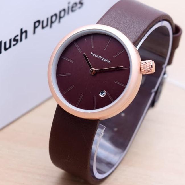 Jual Produk Ori JAM TANGAN WANITA PRIA ANALOG HUSH PUPPIES FASHION BULAT KULIT TANGGAL GROSIR CASUAL