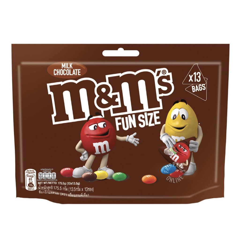 

M&M Fun size Milk Choco/Cokelat/Permen