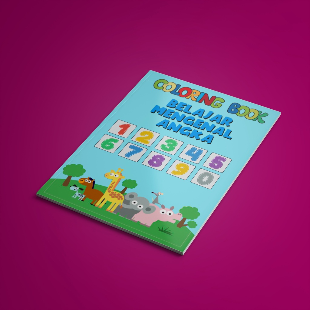 

Buku Mewarnai Angka Buku Gambar Anak TK PAUD
