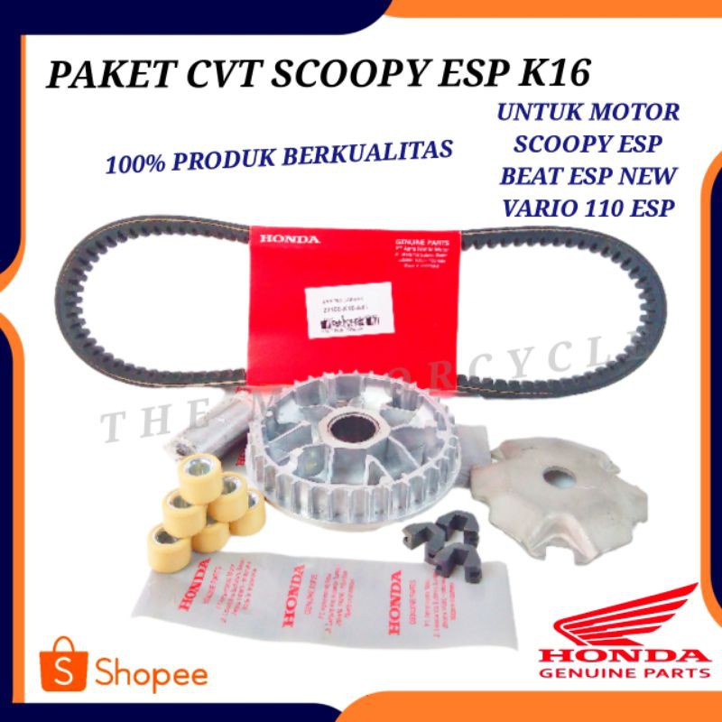 PAKET CVT HONDA SCOOPY FI RING 14 SCOOPY FI 2015-2017 K16