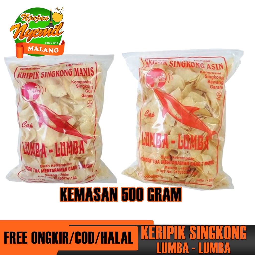 

KERIPIK SINGKONG LUMBA-LUMBA 500 GRAM