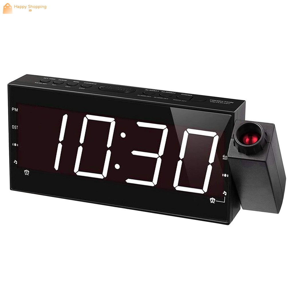 Id Shopping 7 Inch Projection Alarm Clock For Bedrooms Ceilinckup