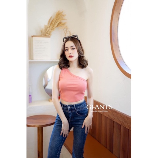 Cindy One Shoulder Knit Top Rajut