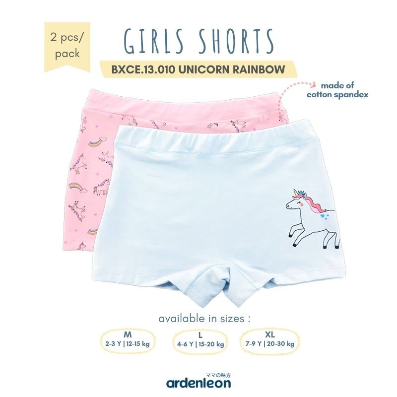

ARDENLEON (2pcs) Celana Dalam Anak Perempuan Unicorn Rainbow BXCE.13.010