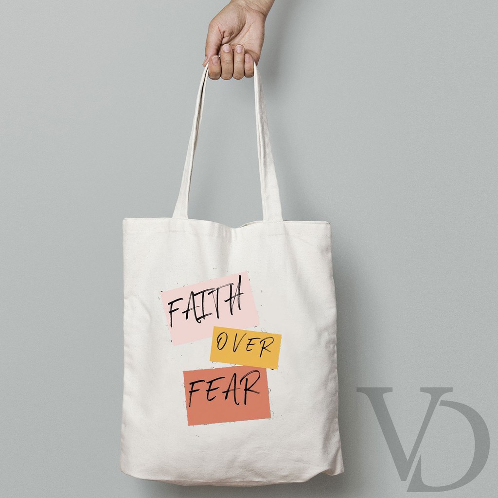 TOTE BAG QUOTES MUKA TERBARU / AESTHETIC TOTE BAG / TAS BELANJA KEKINIAN