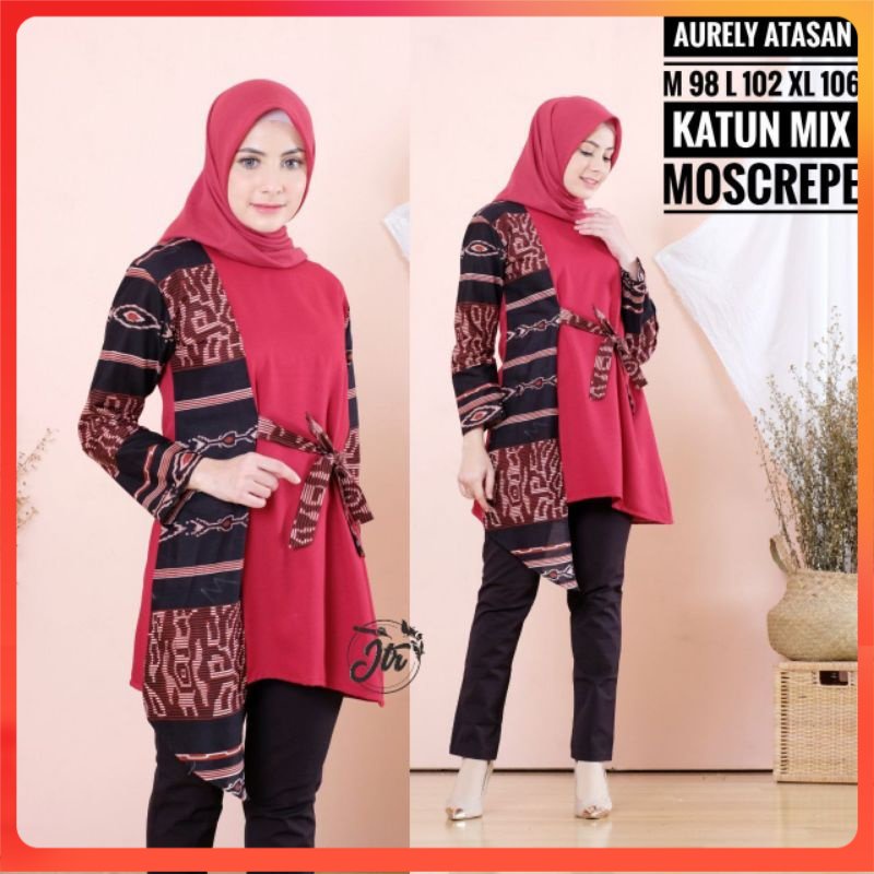 AURELY ATASAN BLOUSE TERBARU KEKINIAN QUEEN BLOUSE