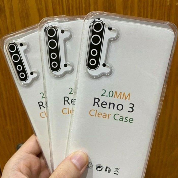 C/C- Softcase Clear Case Silikon Kondom Case Bening Casing HP Oppo Reno 3