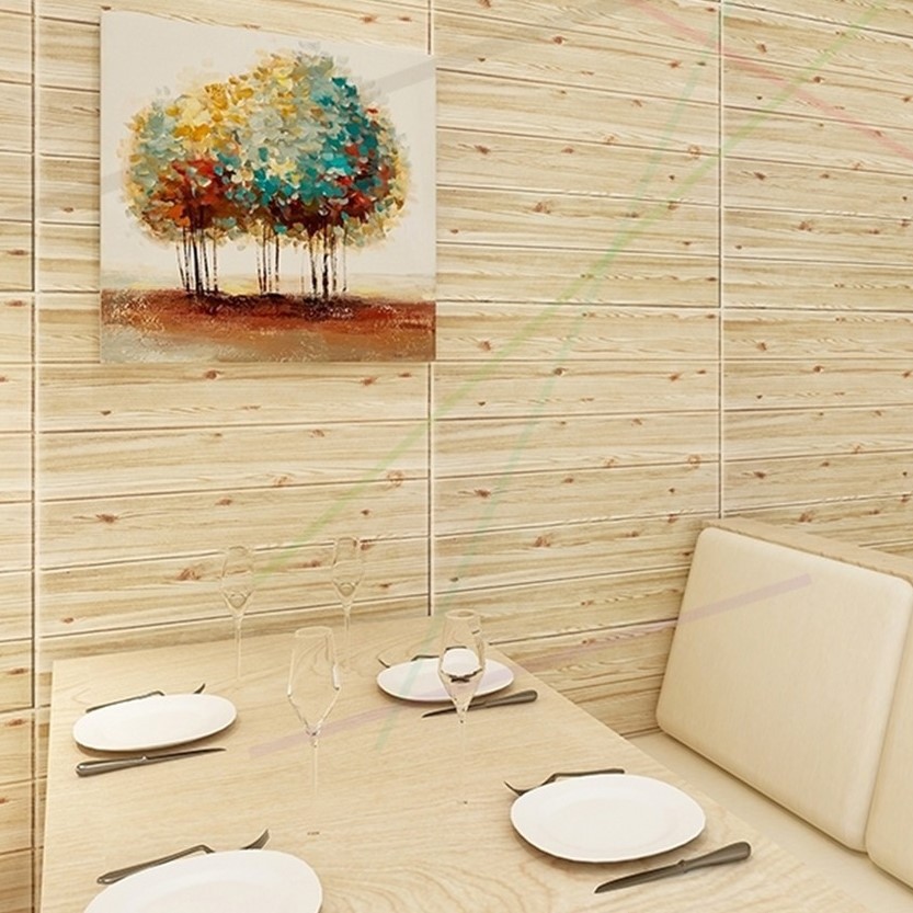 [IMPOR] DOMMO - D6022 H753 Wallpaper Kayu 70*70CM Wallpaper Dinding 3D Foam Waterproof WallSticker