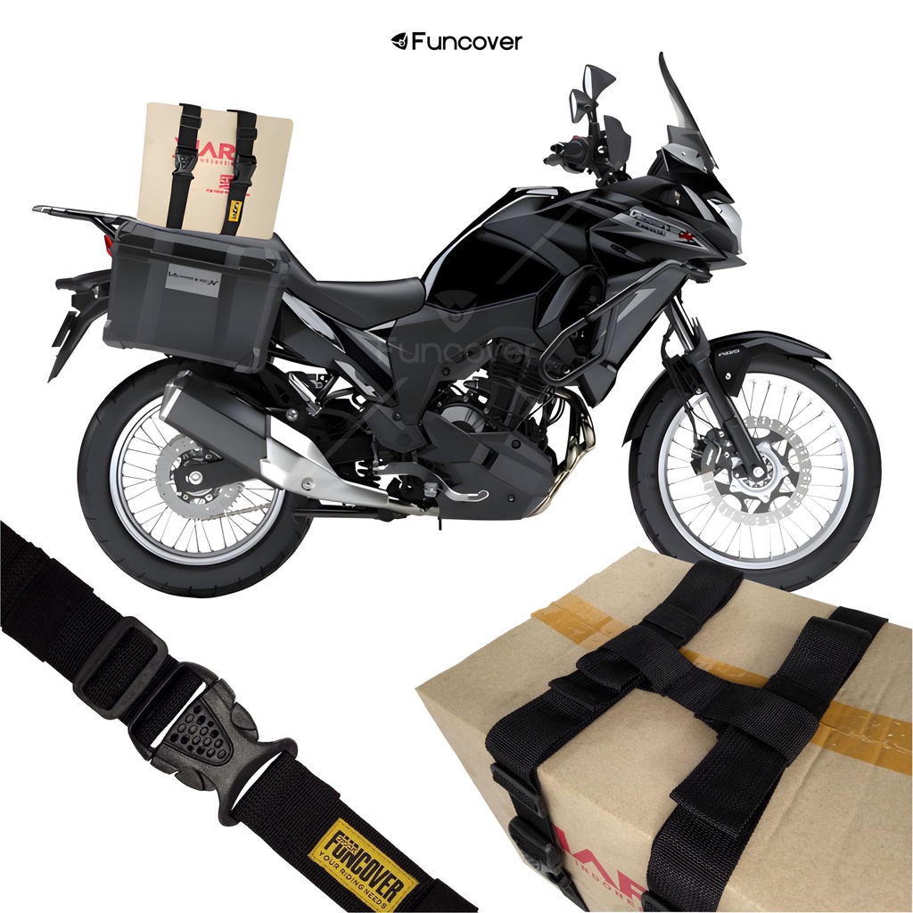 Tali Belt Strap Pengikat Barang 2m Sabuk Kargo Luggage Bagasi Koper by funcover