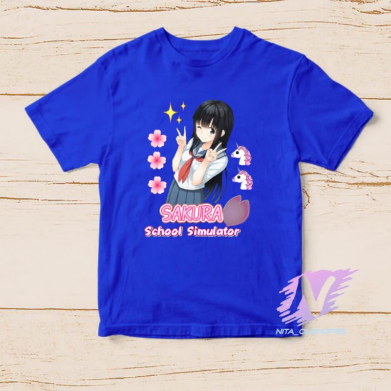 kaos anak sakura school simulator baju sakura school simulator anime
