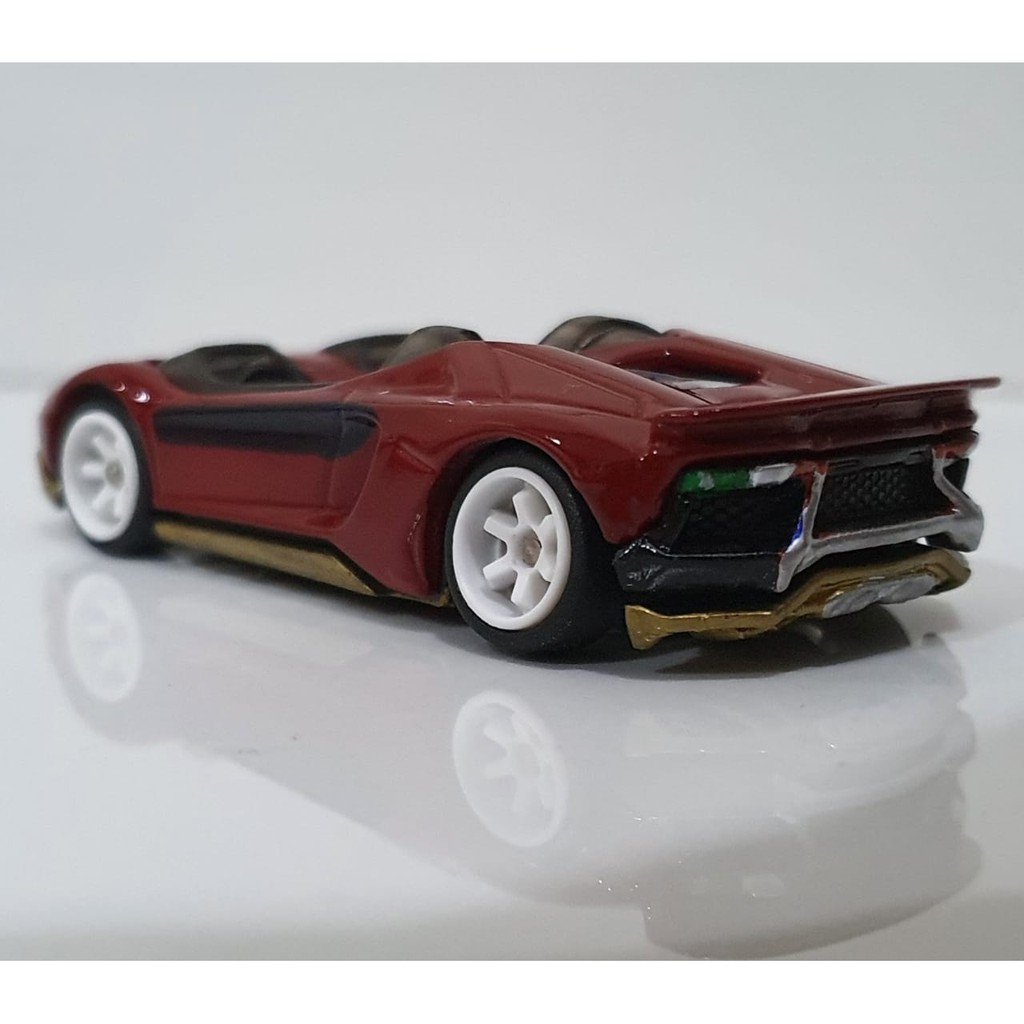 CUSTOM Diecast Hot Wheels LAMBORGHINI AVENTADOR J HW Hotwheels Repaint Detailing Finishing Gloss