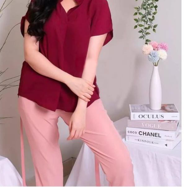 ➢ BIG SIZE XL XXL BAJU ATASAN BLUS WANITA KEKINIAN / BAJU WANITA / BAJU IBU IBU / ATASAN CEWEK TERBA