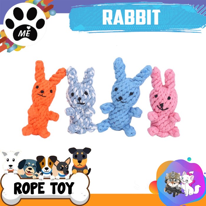 Mainan Gigit Anjing &quot;RABBIT ROPE&quot; Dog Rope Toys