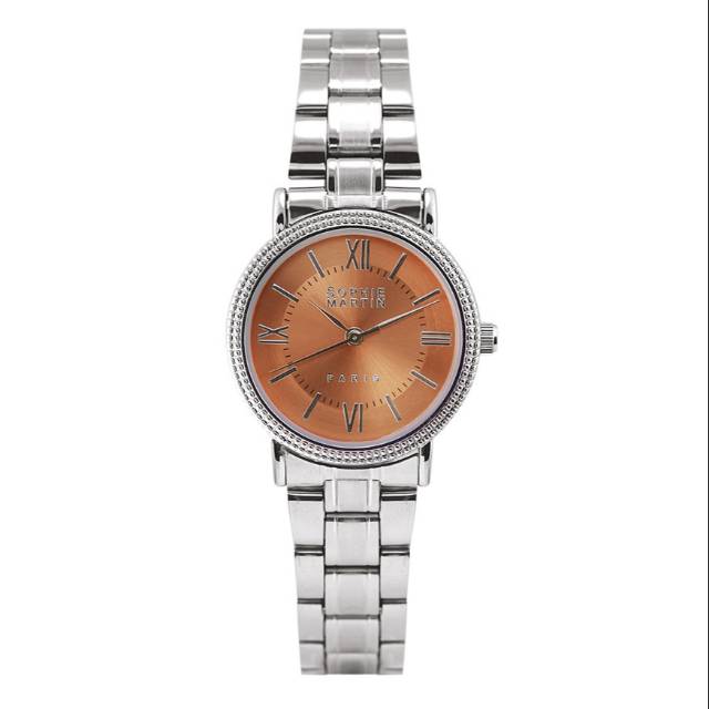 JAM TANGAN WANITA CASUAL MERAH MUDA AMBER LAL982S3 ORIGINAL SOPHIE PARIS