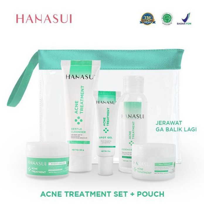 Hanasui Flawless Glow 10 &amp; Hanasui Acne Treatment Paket