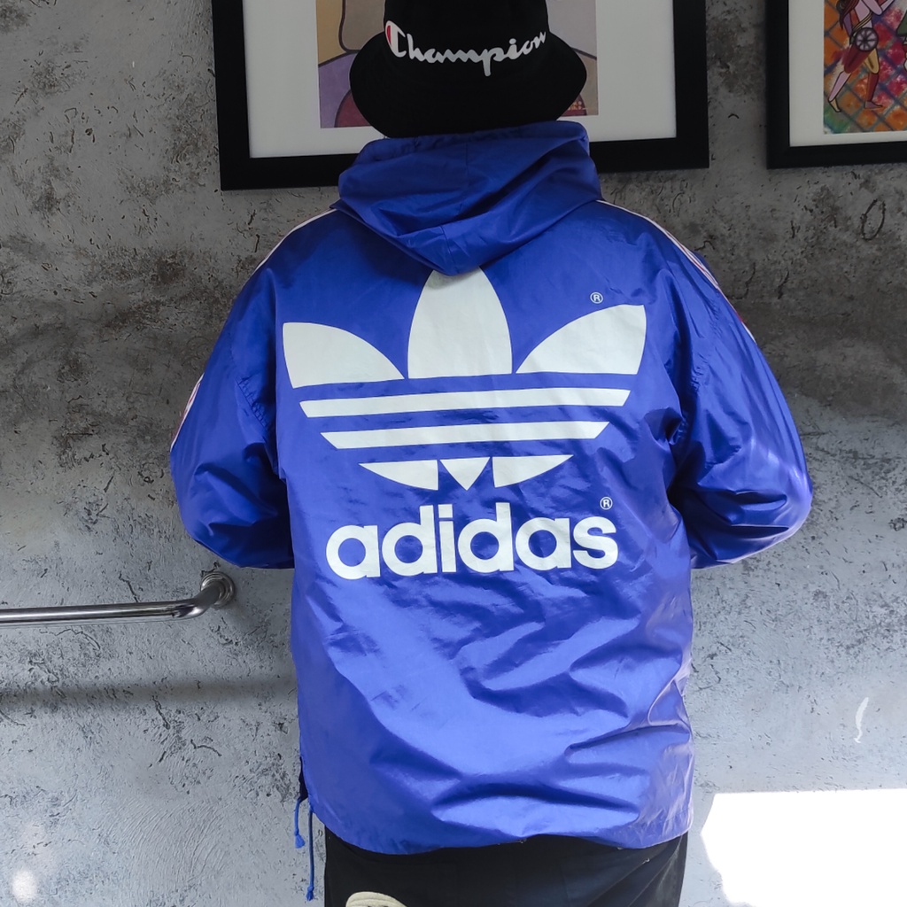 Jaket Vintage kaos sukajan hoodie celana crewneck varsity second Adidas Big Logo Classic Three Foil