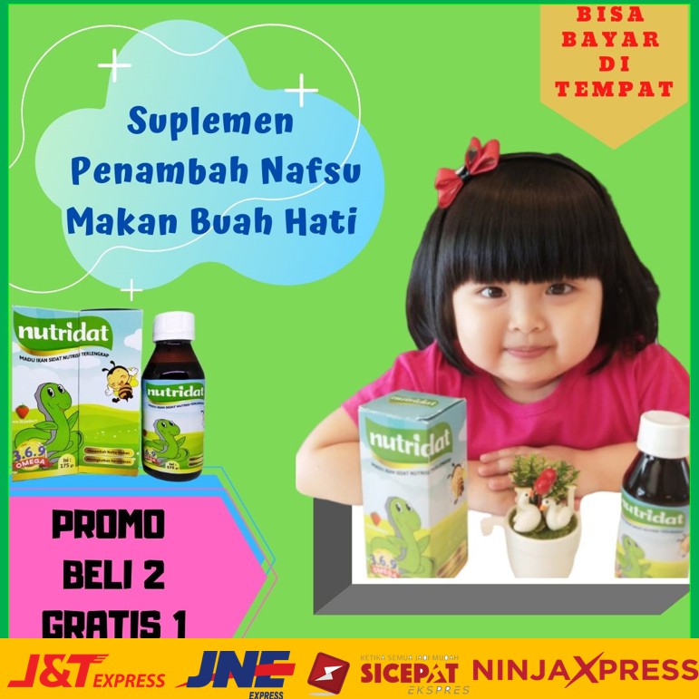 Vitamin Penambah Nafsu Makan, Penambah Berat Badan dan Kecerdasan Anak Herbal Beli 2 Gratis 1