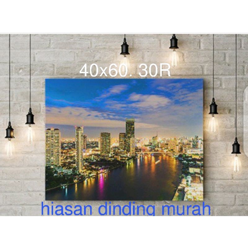 CETAK FOTO 40X60  BINGKAI PAPAN MDF BAHAN MDF MINIMALIS