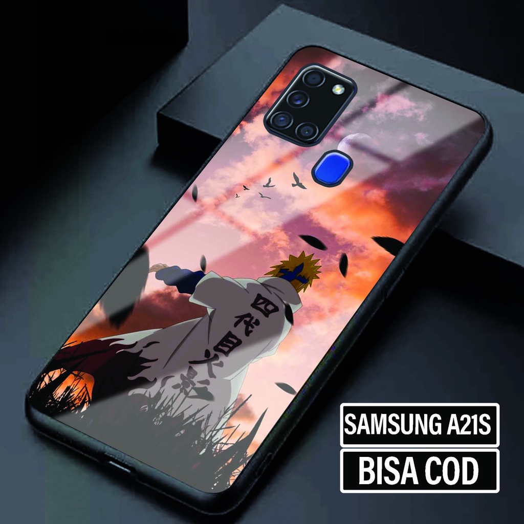 Case Glossy Samsung A21S - Softcase Samsung A21S - Fashion Case Motif [ Anime Nrt 1 ] - Kesing Samsu