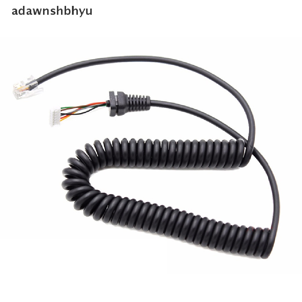 Adawnshbhyu Mikrofon Pengganti Mic Kabel Cord Kawat Untuk Yaesu MH48A FT7800 /1907