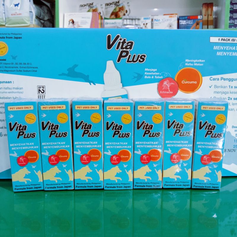 Vitamin Kucing Anjing Vitaplus 30ml / suplemen makanan hewan