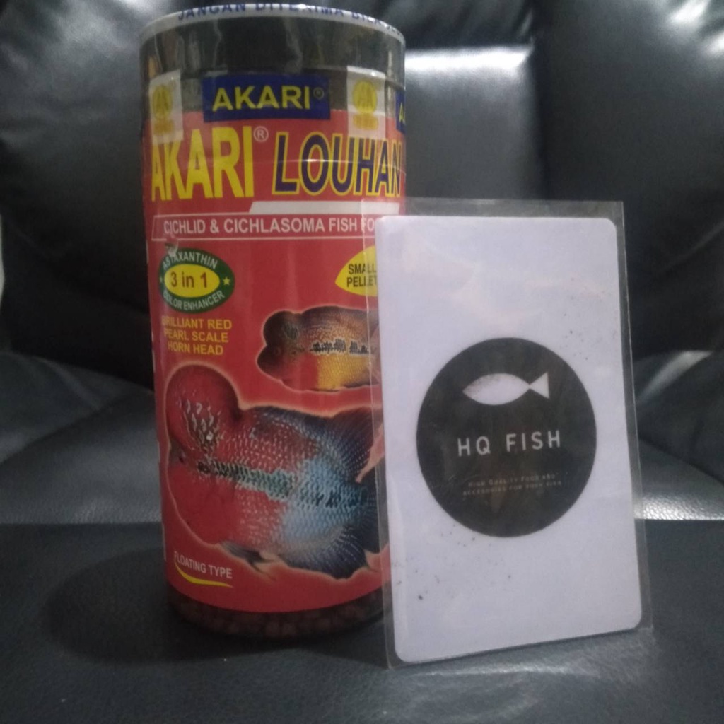 AKARI 3 IN 1 LOUHAN 100 GR SIZE SMALL (2MM) PAKAN LOUHAN