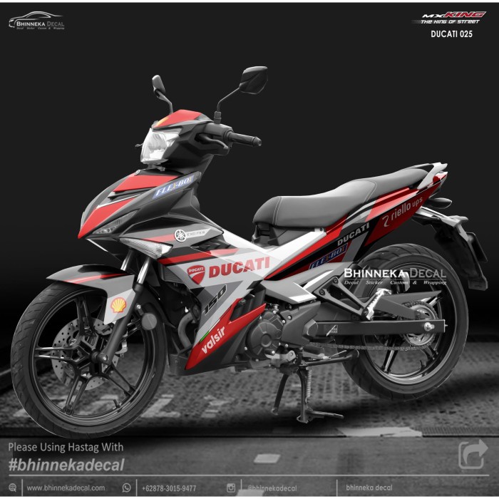 DECAL STICKER MX KING 150 DUCATI 025