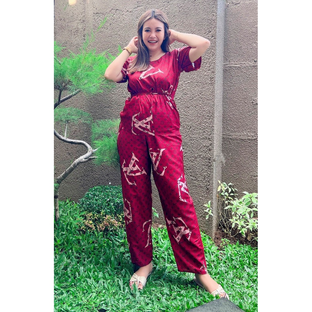 Daster Babydoll Panjang Bali-BD - LIOUS MAROON