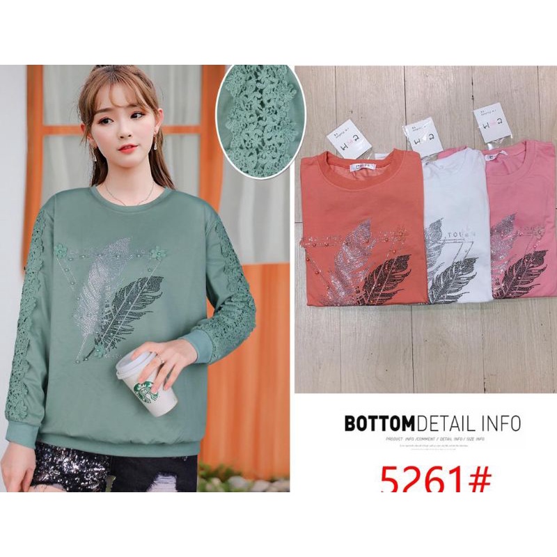 Atasan kaos sweater wanita import