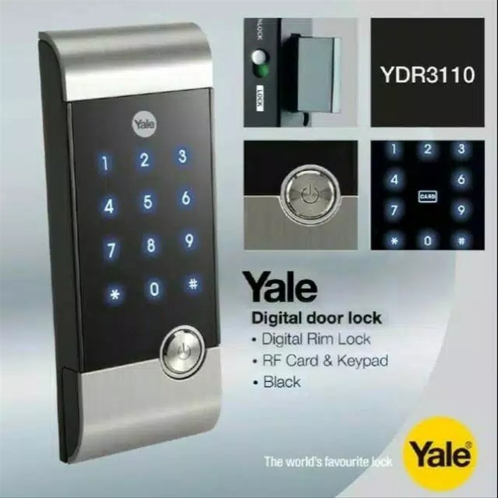 Dijual Kunci Pintu Digital YALE YDR 3110 Digital Door Lock YDR 3110 Terlaris