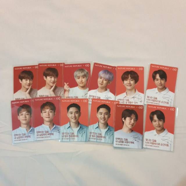 EXO NATURE REPUBLIC PHOTOCARD