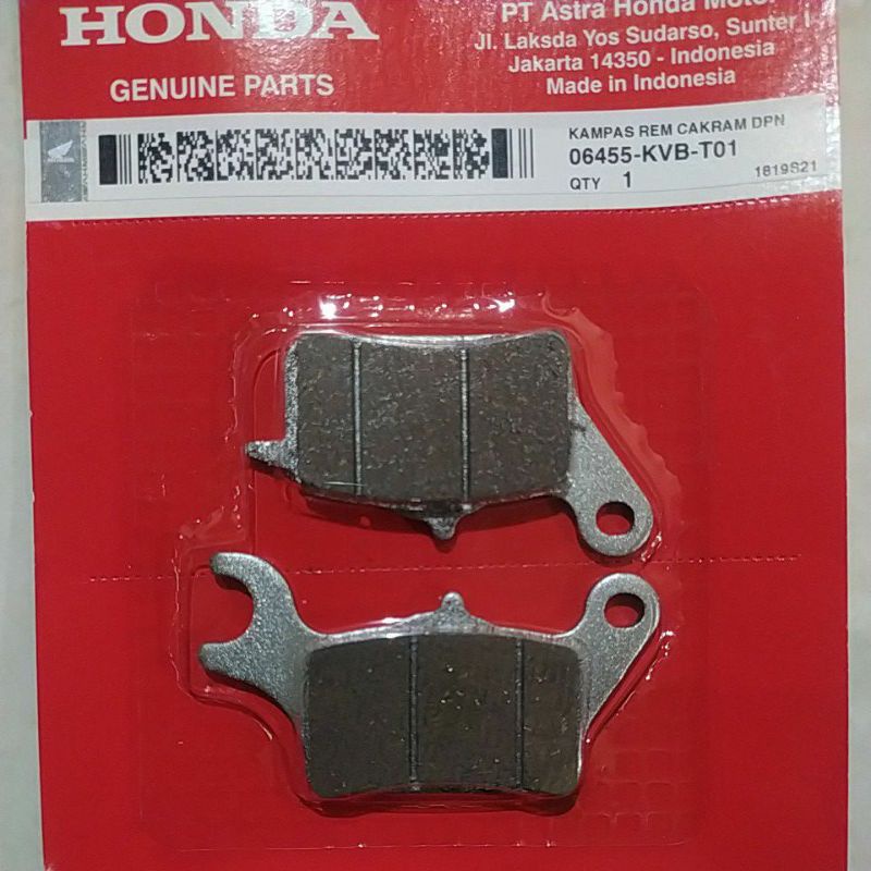 kampas rem cakram depan disped kvb 06455 kvb t01