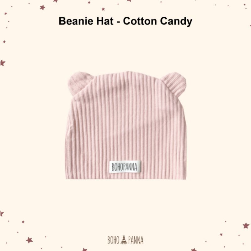 CILLABABY - BOHOPANNA | BOHOBABY BEANIE HAT (Topi Anak Bayi)-Cotton Candy