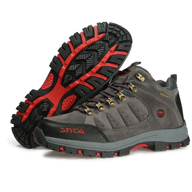 Sepatu Snta 470 Grey red Waterproof