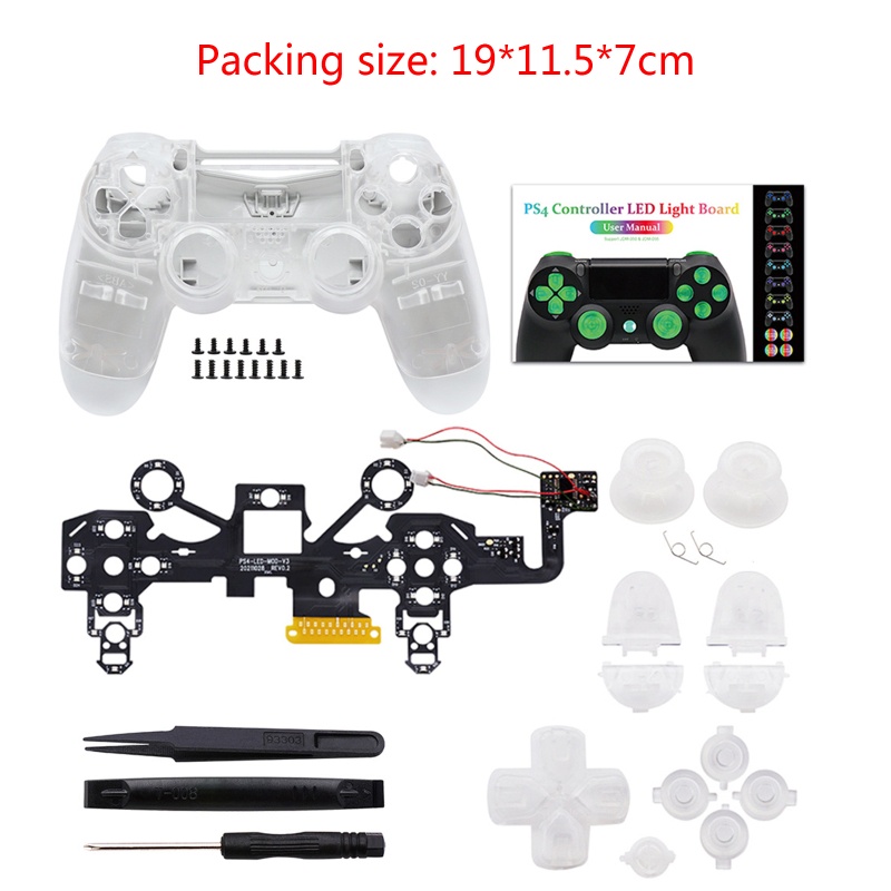 Btsg Multi-Warna Luminated D-pad Thumb Sticks LED Mod Untuk Pro Controller Tombol Wajah DTF LED Mod Kit Untuk Controlle