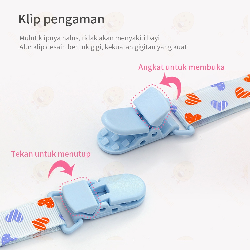 Pacifier clip dot bayi Tali Empeng anak BPA Free