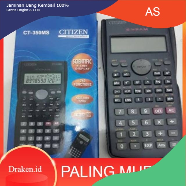 

Murah [COD} Kalkulator Scientific Citizen Fx 350 Ms