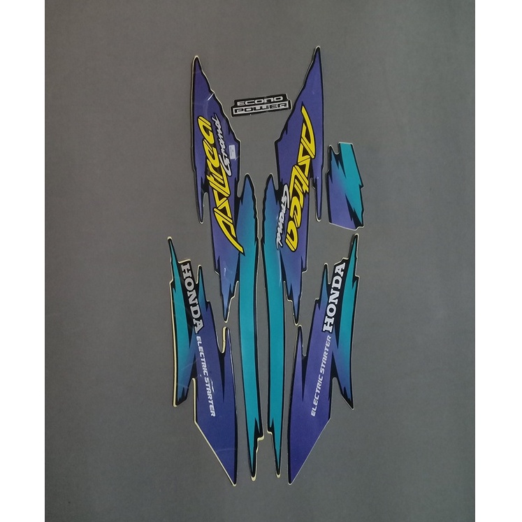 Striping stiker lis body motor astrea grand 1996 biru