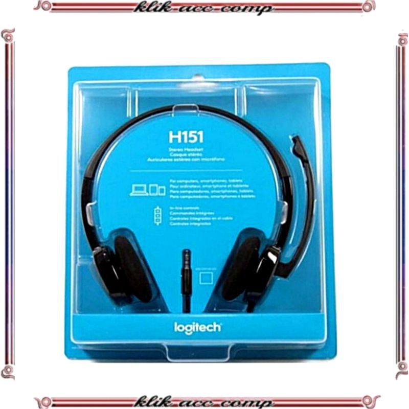 Logitech H151 Stereo Headset Jack 3.5&quot; For Mobile Original