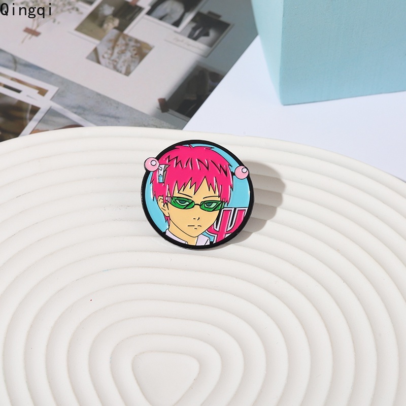 Bros Pin Enamel Desain Kartun Anime Saiki Kusuo No Psi Nan Untuk Hadiah Anak