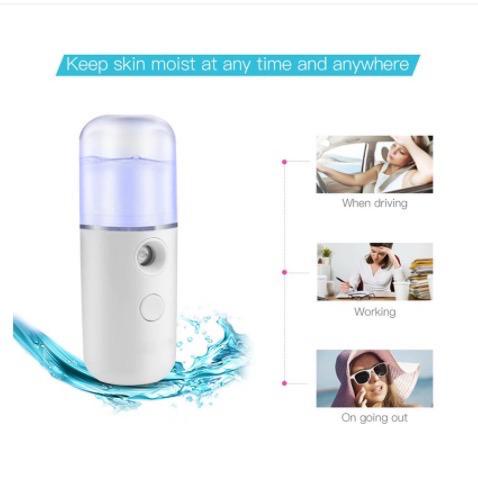 [G_W]Nano Spray Portable Mini USB/Mist Sprayer Pelembab Wajah Perawatan