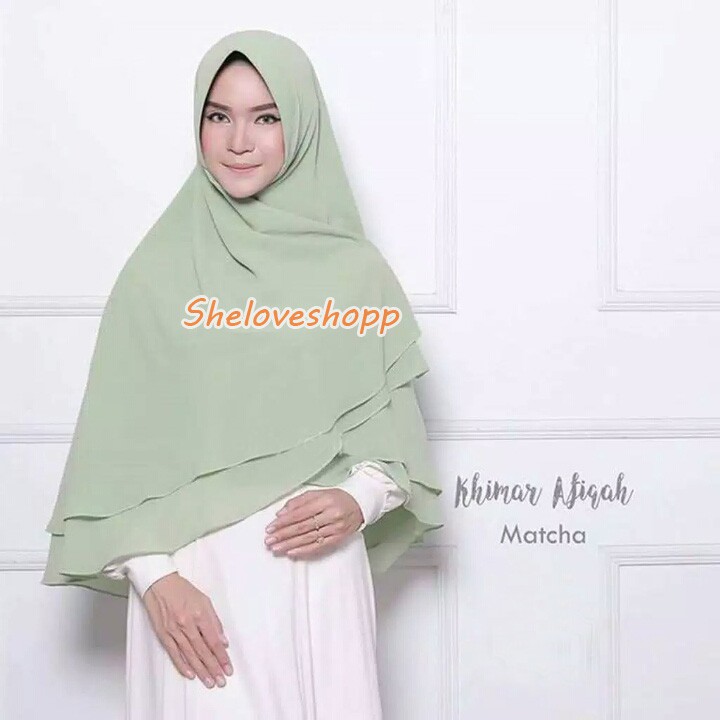 KHIMAR CERUTI 2 LAYER NON PET ANTEM SYARI JUMBO JILBAB SIMPEL SIFON SYAR'I GROSIR SUPLIER ECER MURAH